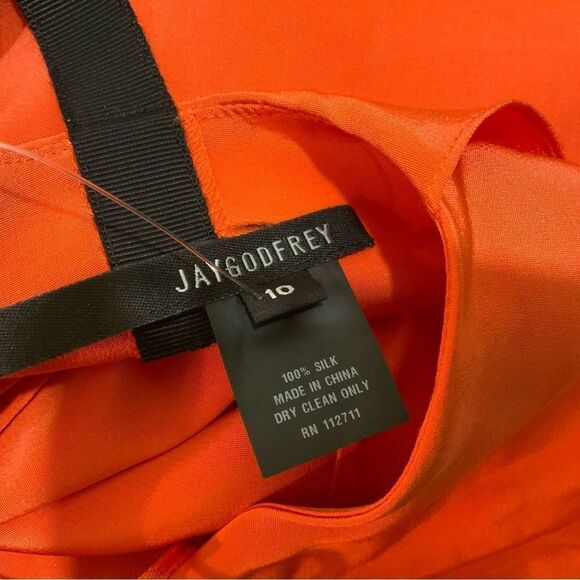 Jay Godfrey Womens 100% silk sundress SZ 10 H6 - Picture 8 of 8